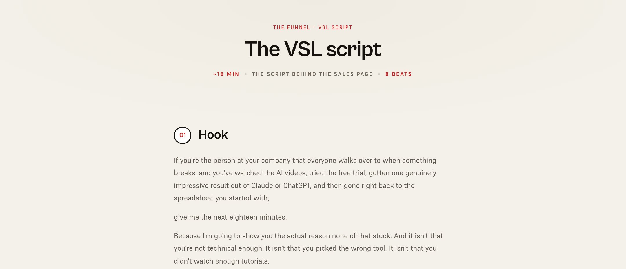 VSL script preview